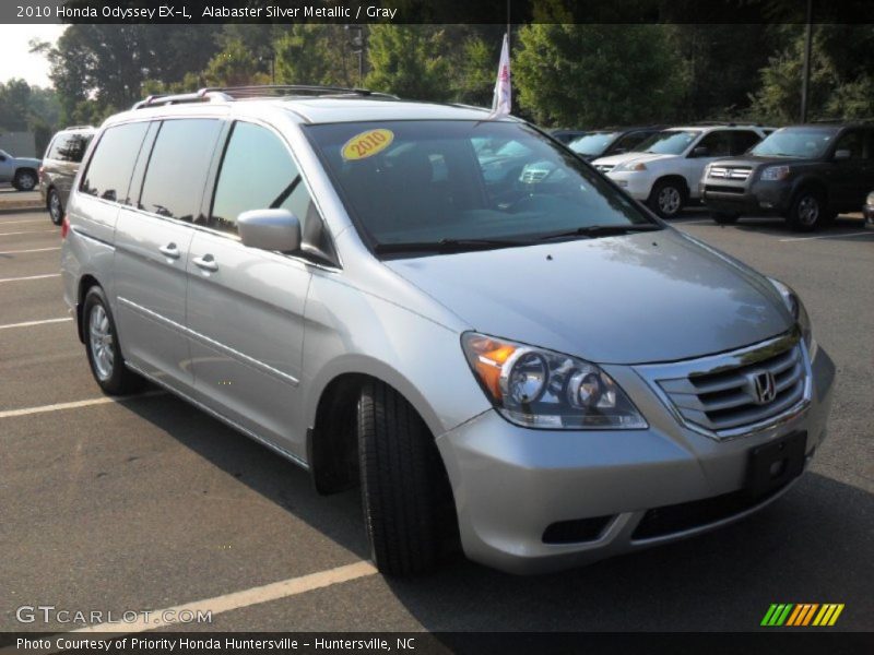 Alabaster Silver Metallic / Gray 2010 Honda Odyssey EX-L