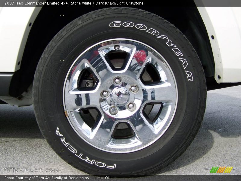 Stone White / Dark Khaki/Light Graystone 2007 Jeep Commander Limited 4x4