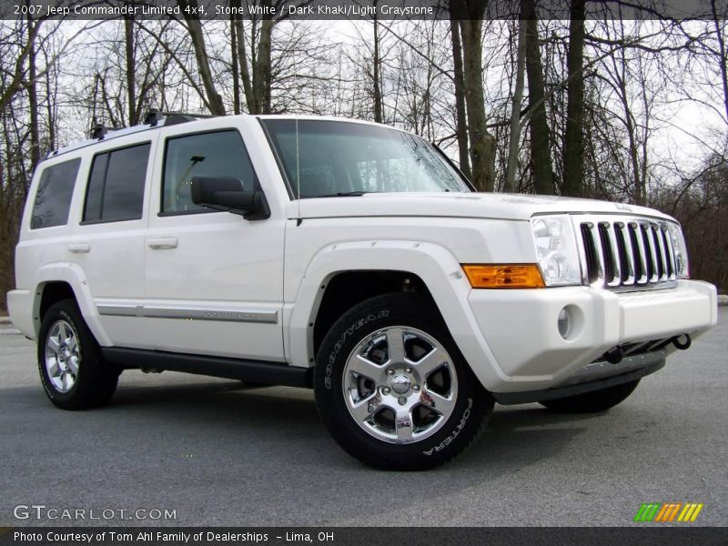 Stone White / Dark Khaki/Light Graystone 2007 Jeep Commander Limited 4x4
