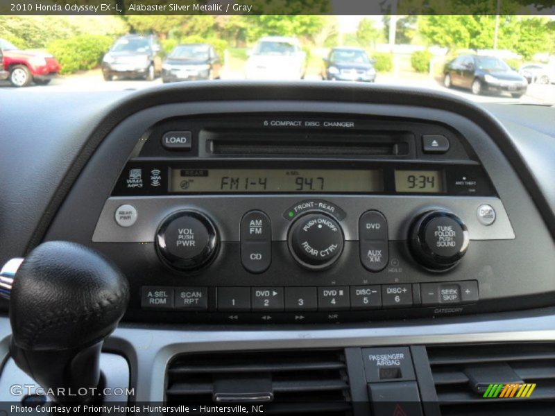 Alabaster Silver Metallic / Gray 2010 Honda Odyssey EX-L