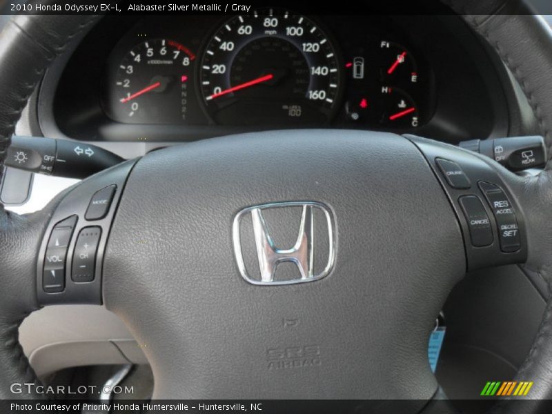 Alabaster Silver Metallic / Gray 2010 Honda Odyssey EX-L