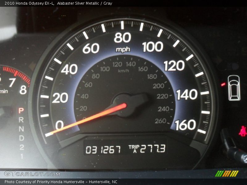 Alabaster Silver Metallic / Gray 2010 Honda Odyssey EX-L