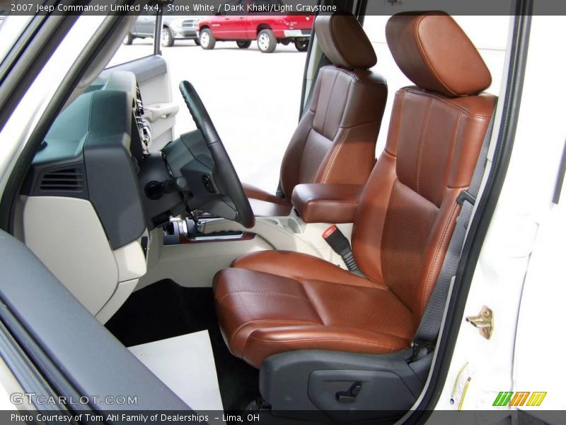 Stone White / Dark Khaki/Light Graystone 2007 Jeep Commander Limited 4x4