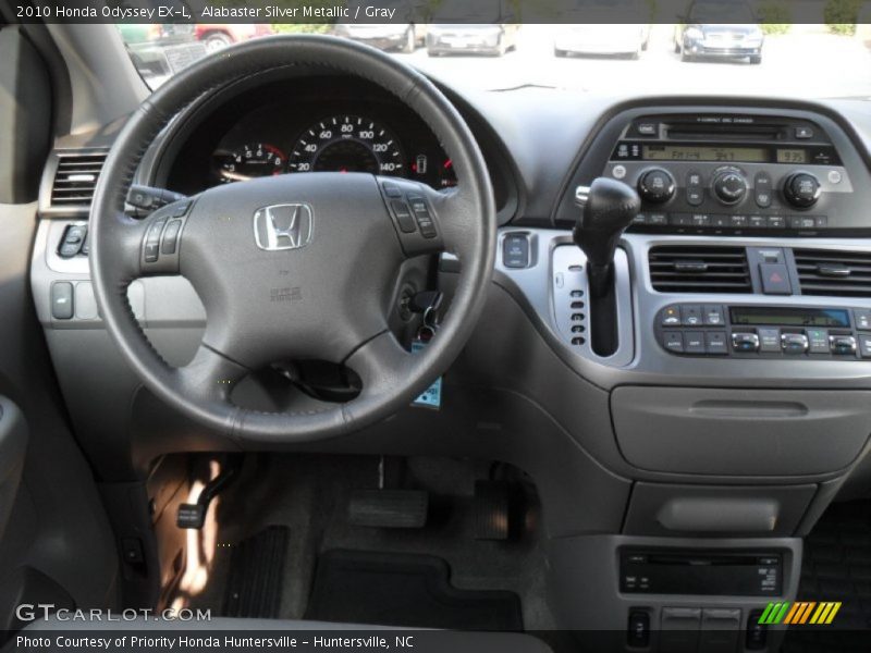 Alabaster Silver Metallic / Gray 2010 Honda Odyssey EX-L