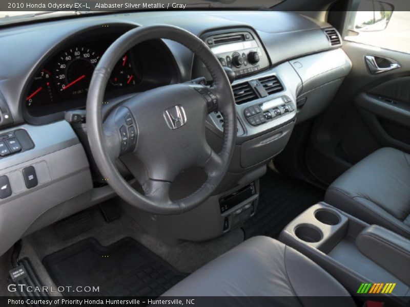 Alabaster Silver Metallic / Gray 2010 Honda Odyssey EX-L