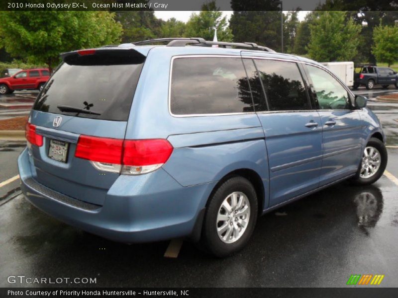 Ocean Mist Metallic / Gray 2010 Honda Odyssey EX-L