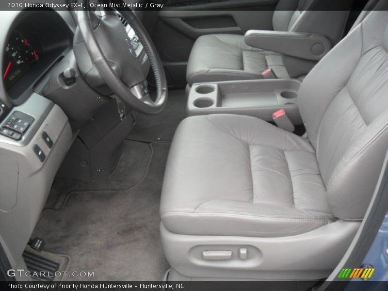 Ocean Mist Metallic / Gray 2010 Honda Odyssey EX-L