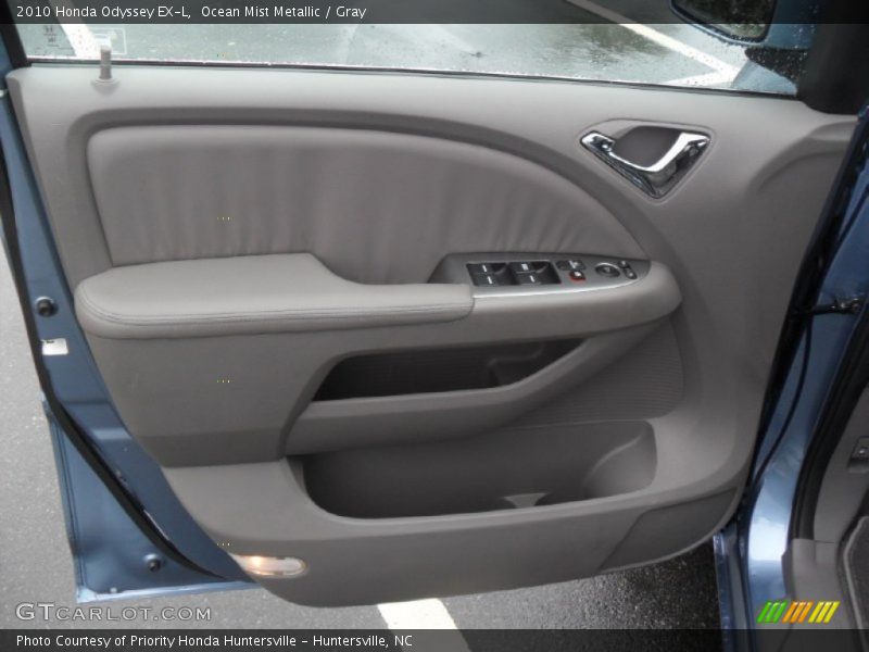Ocean Mist Metallic / Gray 2010 Honda Odyssey EX-L