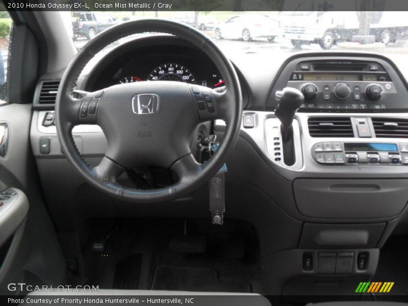 Ocean Mist Metallic / Gray 2010 Honda Odyssey EX-L