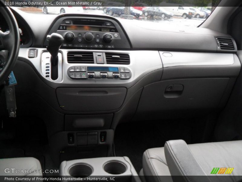 Ocean Mist Metallic / Gray 2010 Honda Odyssey EX-L