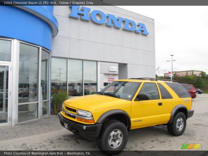 Yellow / Graphite Gray 2004 Chevrolet Blazer LS ZR2 4x4
