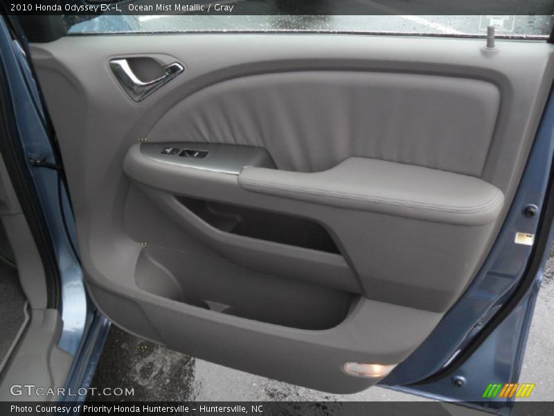 Ocean Mist Metallic / Gray 2010 Honda Odyssey EX-L