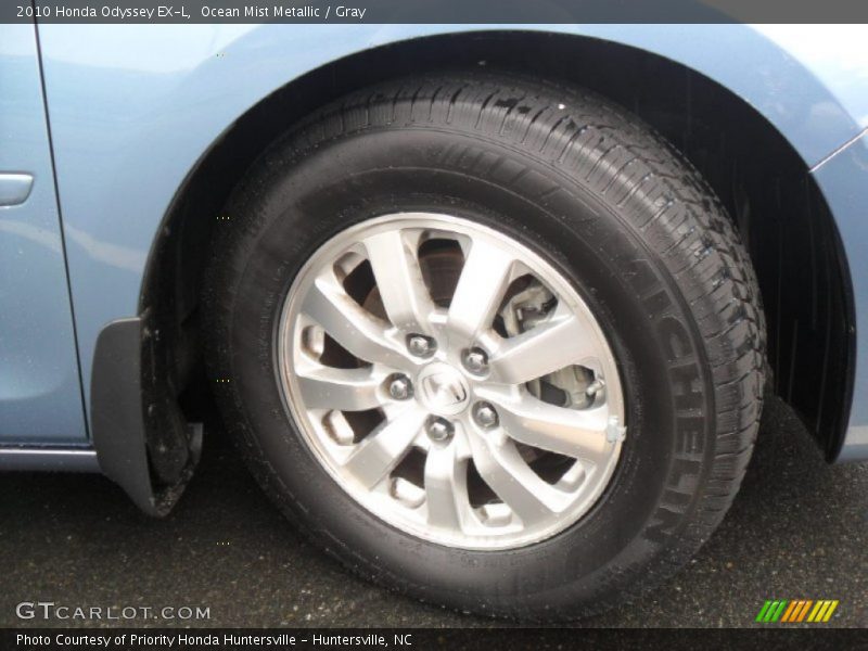Ocean Mist Metallic / Gray 2010 Honda Odyssey EX-L