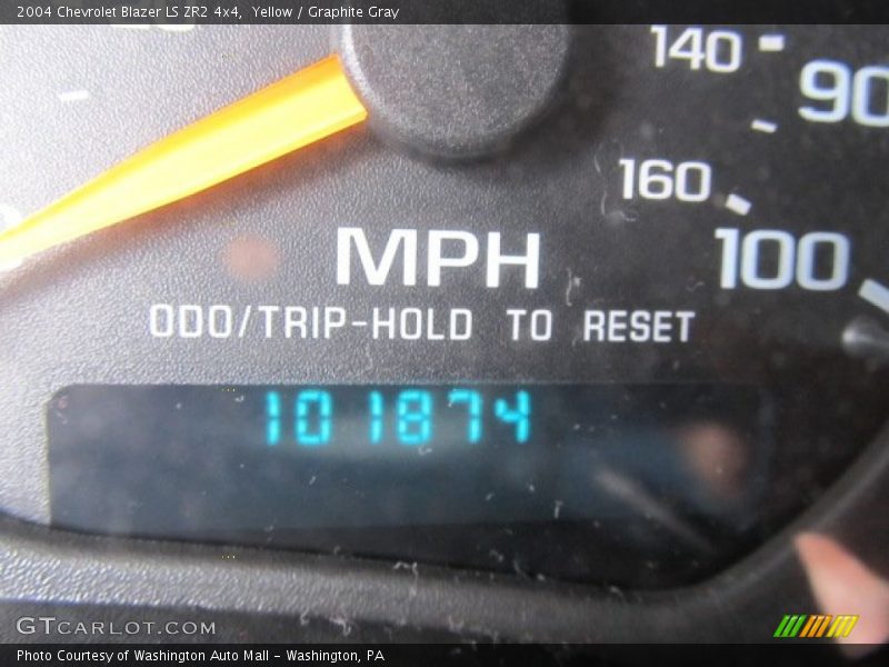 Yellow / Graphite Gray 2004 Chevrolet Blazer LS ZR2 4x4