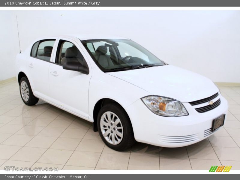 Summit White / Gray 2010 Chevrolet Cobalt LS Sedan