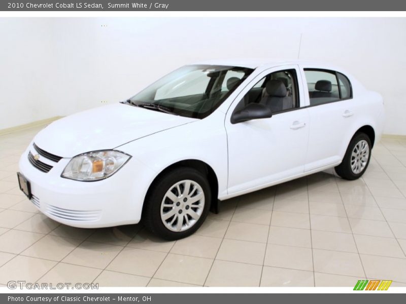 Summit White / Gray 2010 Chevrolet Cobalt LS Sedan