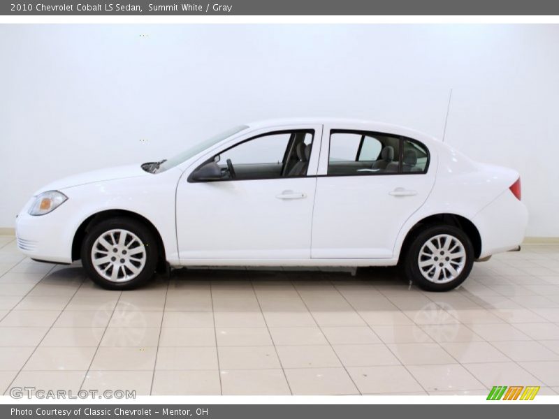 Summit White / Gray 2010 Chevrolet Cobalt LS Sedan
