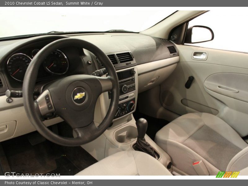 Summit White / Gray 2010 Chevrolet Cobalt LS Sedan