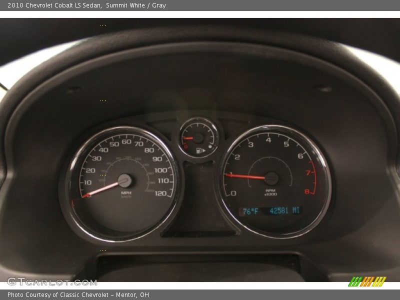 Summit White / Gray 2010 Chevrolet Cobalt LS Sedan