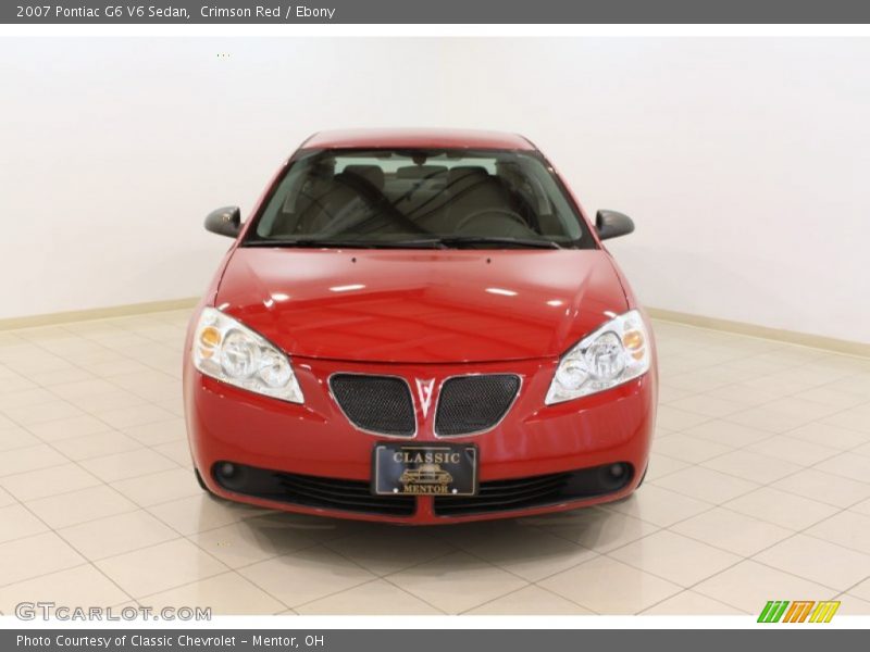 Crimson Red / Ebony 2007 Pontiac G6 V6 Sedan