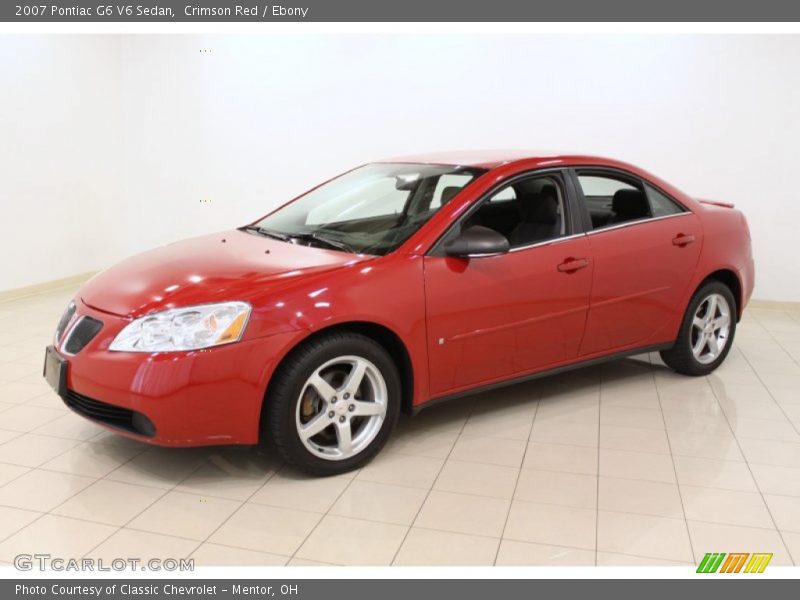 Crimson Red / Ebony 2007 Pontiac G6 V6 Sedan