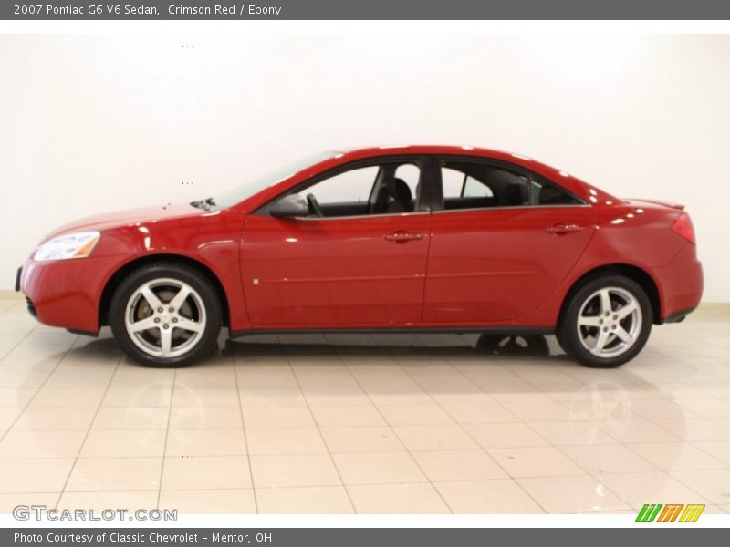 Crimson Red / Ebony 2007 Pontiac G6 V6 Sedan