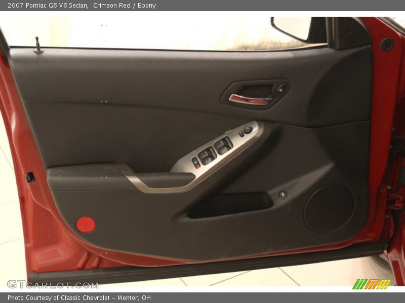 Crimson Red / Ebony 2007 Pontiac G6 V6 Sedan
