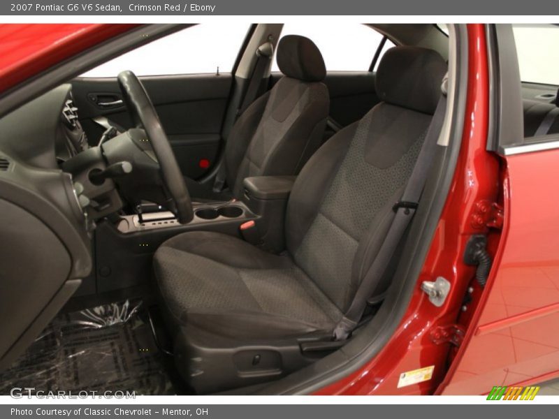 Crimson Red / Ebony 2007 Pontiac G6 V6 Sedan