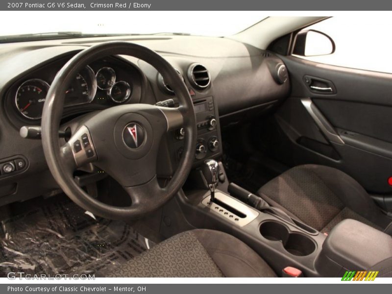Crimson Red / Ebony 2007 Pontiac G6 V6 Sedan
