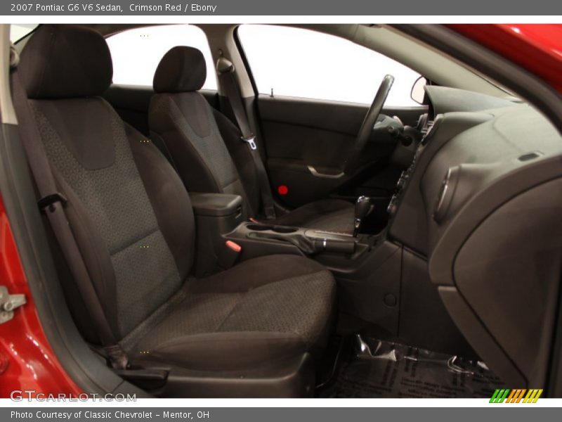 Crimson Red / Ebony 2007 Pontiac G6 V6 Sedan
