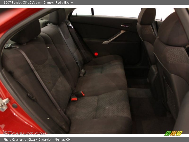 Crimson Red / Ebony 2007 Pontiac G6 V6 Sedan