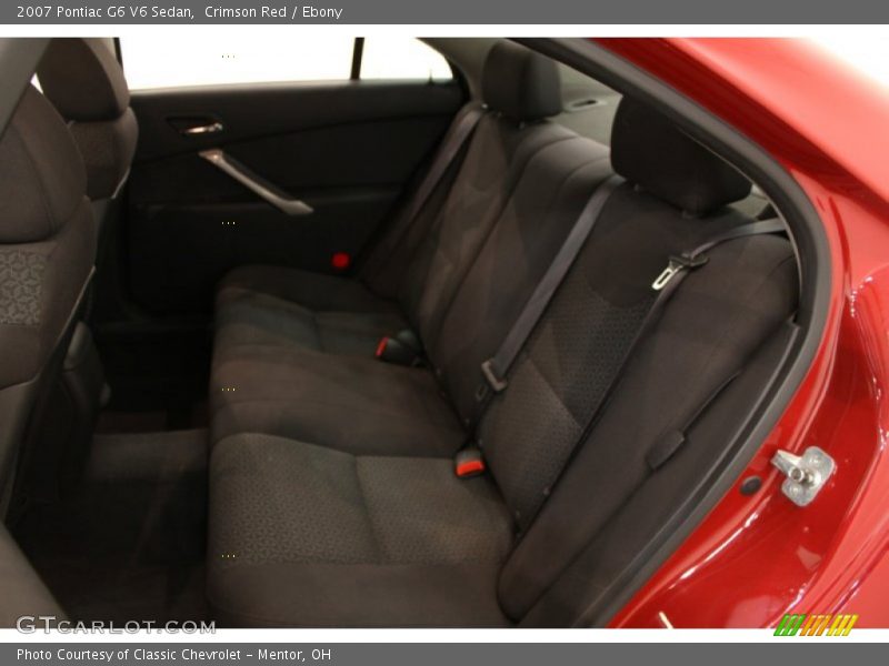 Crimson Red / Ebony 2007 Pontiac G6 V6 Sedan