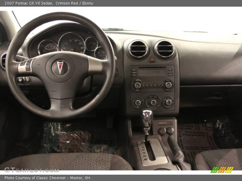 Crimson Red / Ebony 2007 Pontiac G6 V6 Sedan
