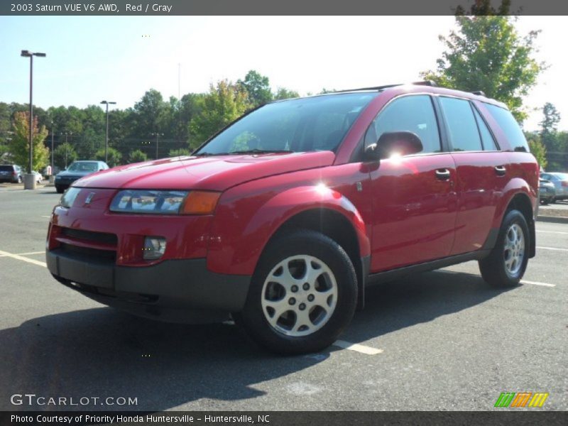 Red / Gray 2003 Saturn VUE V6 AWD