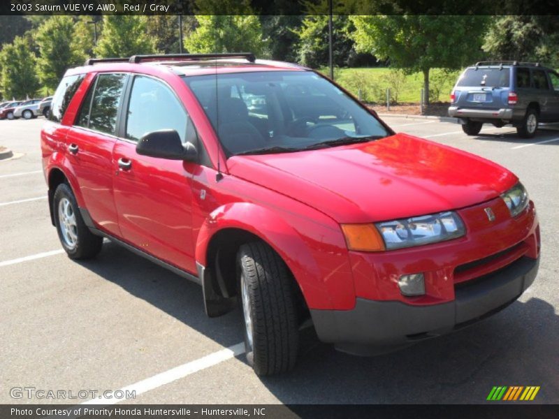 Red / Gray 2003 Saturn VUE V6 AWD