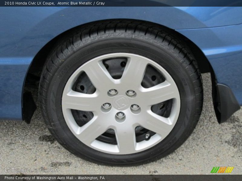 Atomic Blue Metallic / Gray 2010 Honda Civic LX Coupe