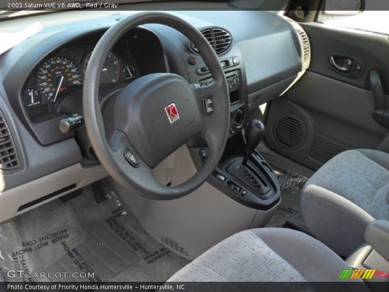 Red / Gray 2003 Saturn VUE V6 AWD