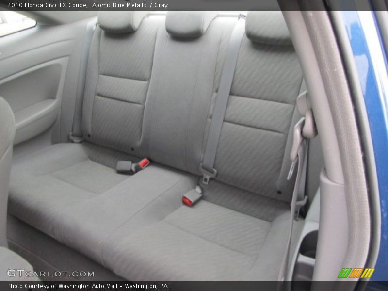 Atomic Blue Metallic / Gray 2010 Honda Civic LX Coupe