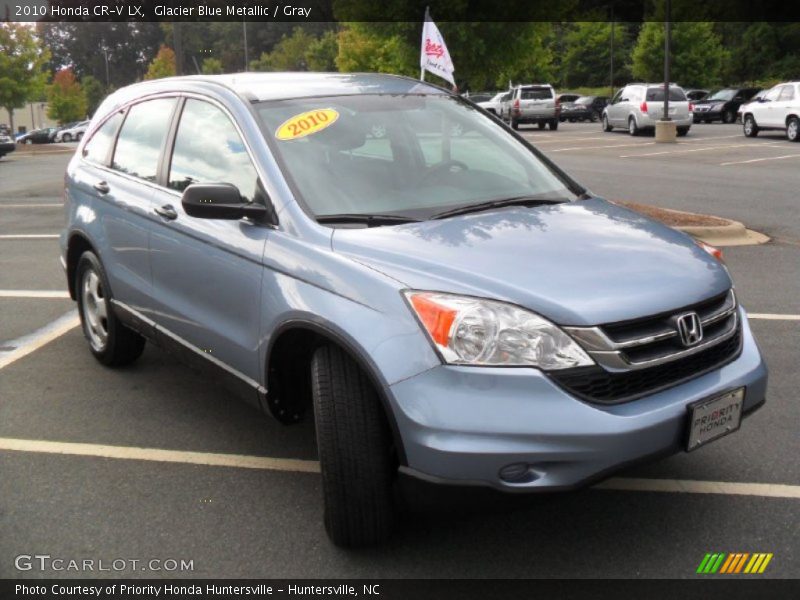 Glacier Blue Metallic / Gray 2010 Honda CR-V LX