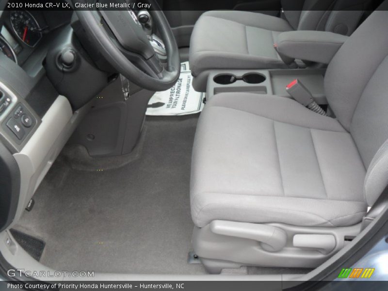 Glacier Blue Metallic / Gray 2010 Honda CR-V LX