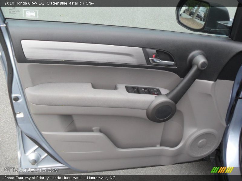 Glacier Blue Metallic / Gray 2010 Honda CR-V LX