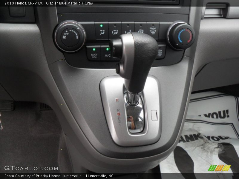Glacier Blue Metallic / Gray 2010 Honda CR-V LX