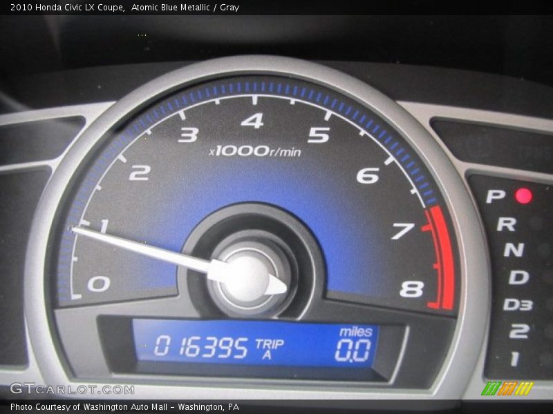 Atomic Blue Metallic / Gray 2010 Honda Civic LX Coupe