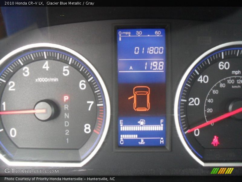 Glacier Blue Metallic / Gray 2010 Honda CR-V LX