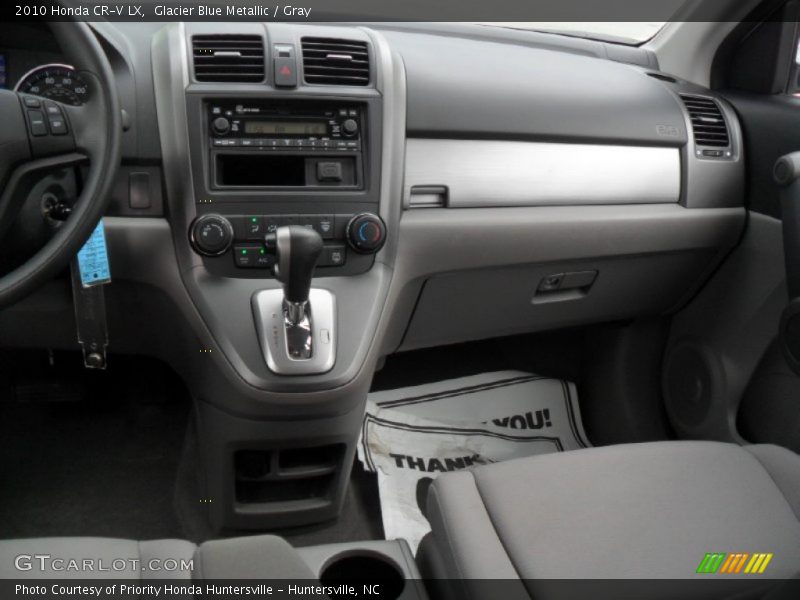 Glacier Blue Metallic / Gray 2010 Honda CR-V LX