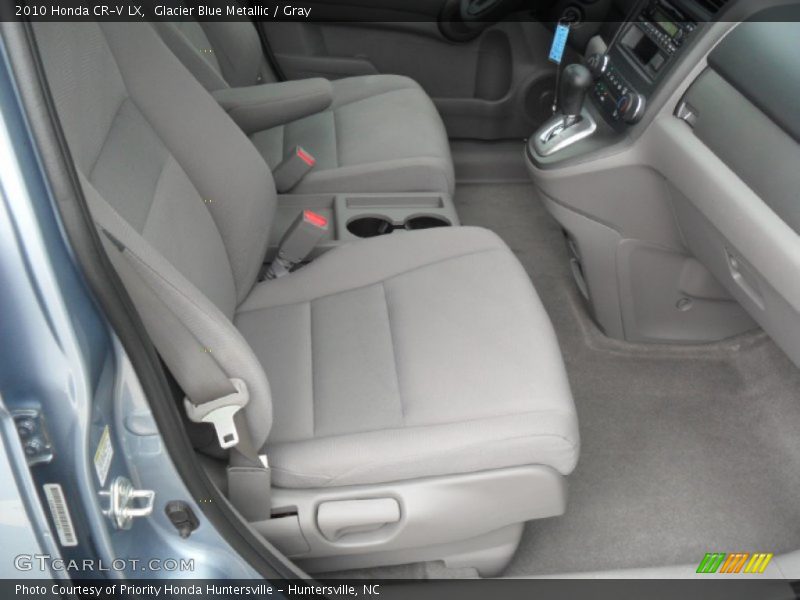 Glacier Blue Metallic / Gray 2010 Honda CR-V LX