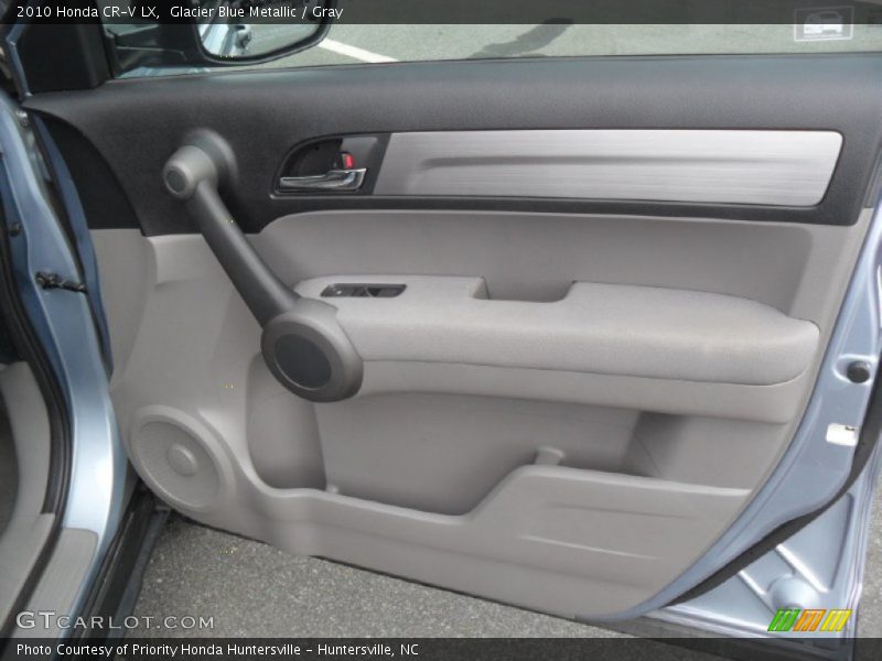 Glacier Blue Metallic / Gray 2010 Honda CR-V LX