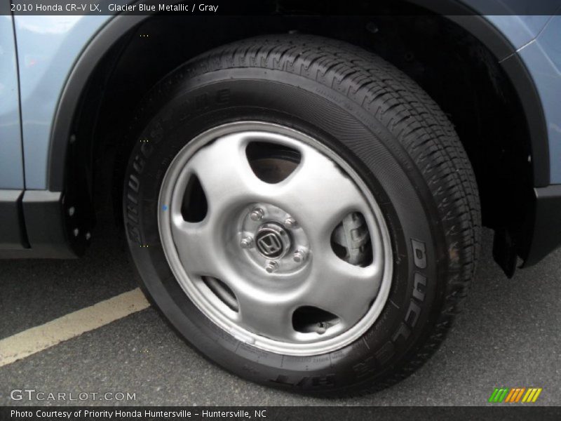 Glacier Blue Metallic / Gray 2010 Honda CR-V LX