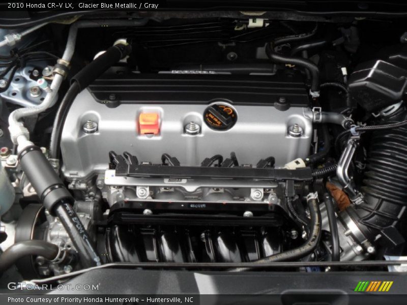 Glacier Blue Metallic / Gray 2010 Honda CR-V LX