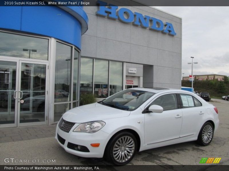 White Water Pearl / Beige 2010 Suzuki Kizashi SLS